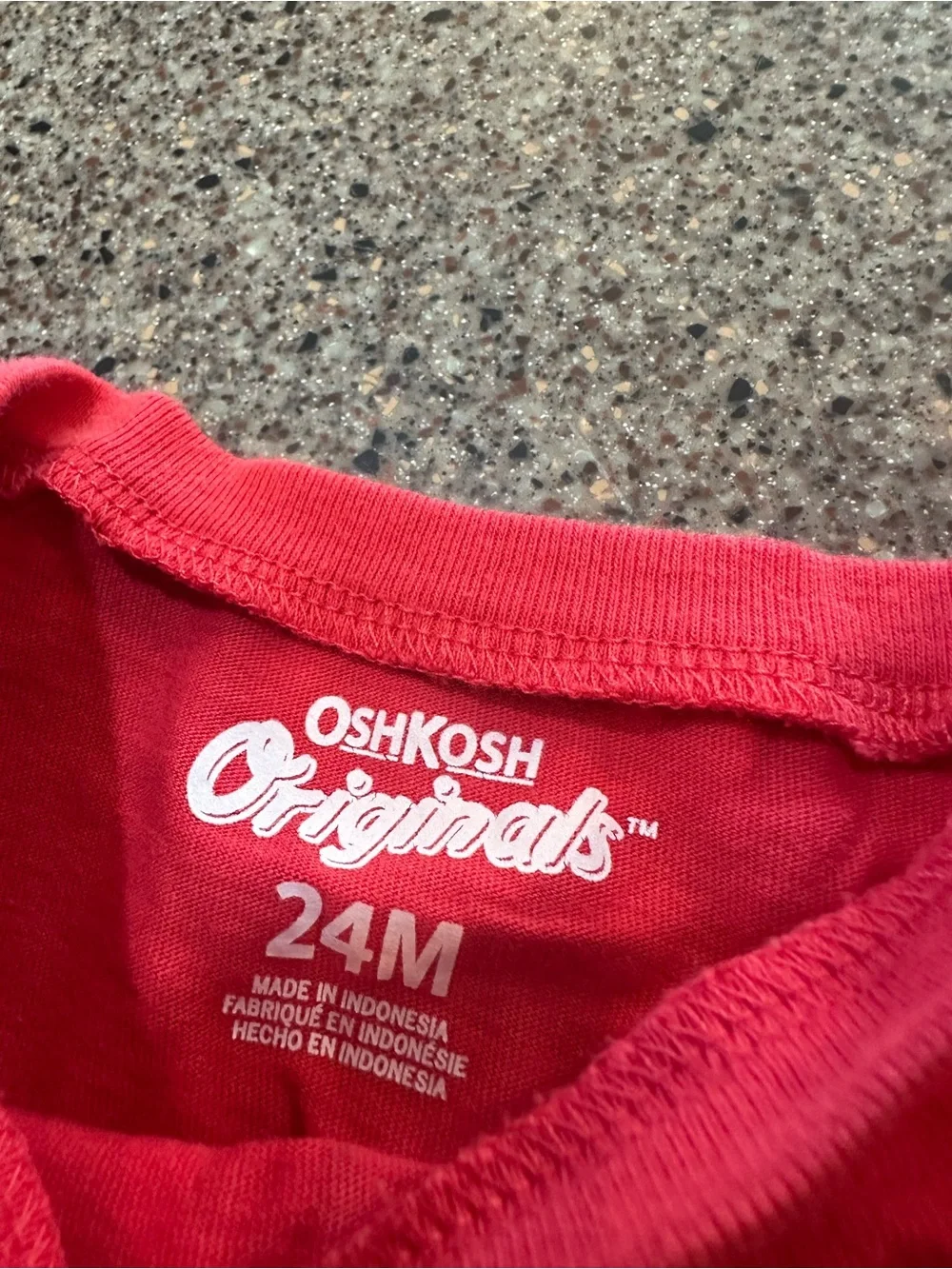 OshKosh B'gosh Red Long-Sleeve 'JOY' Graphic Tee